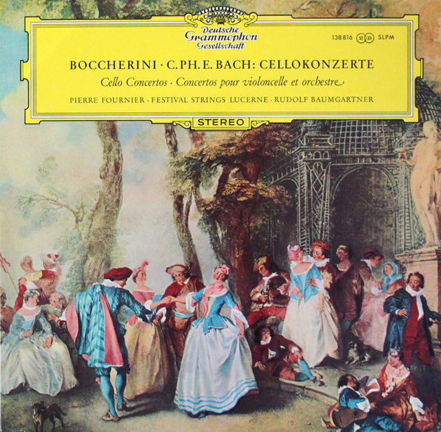 フルニエ、バウムガルトナーのボッケリーニ/チェロ協奏曲ほか　独DGG　3701　LP レコード