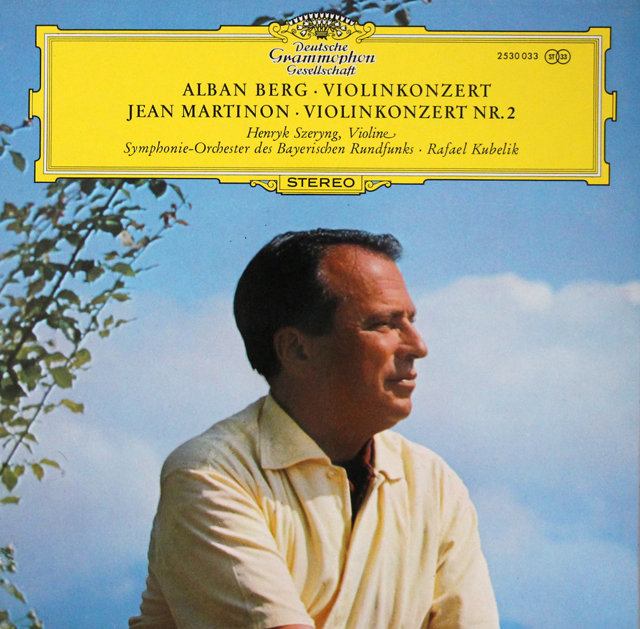 シェリング、クーベリックのベルク/ヴァイオリン協奏曲ほか　独DGG　3701　LP レコード
