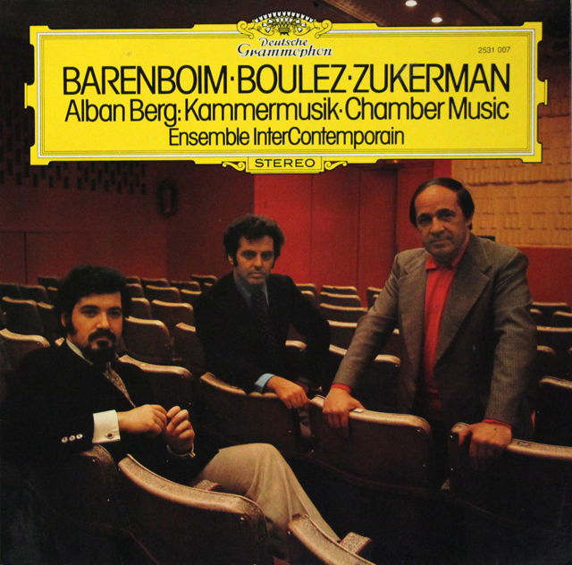 ブーレーズ、バレンボイムらのベルク/室内協奏曲ほか　独DGG　3701　LP レコード
