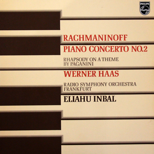 ハース、インバルのラフマニノフ/ピアノ協奏曲第2番ほか　蘭PHILIPS　3701　LP レコード