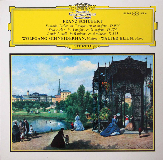 シュナイダーハン＆クリーンのシューベルト/幻想曲ほか　独DGG　3702　LP レコード