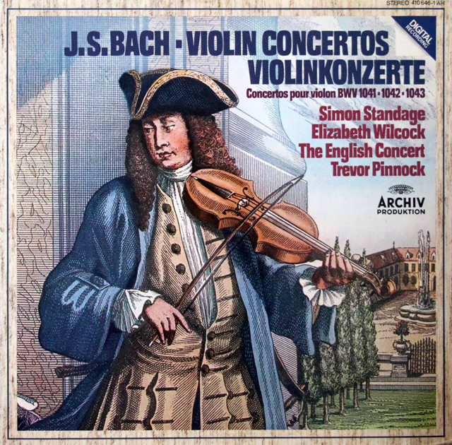 ピノックらのバッハ/ヴァイオリン協奏曲集　独ARCHIV　3702　LP レコード