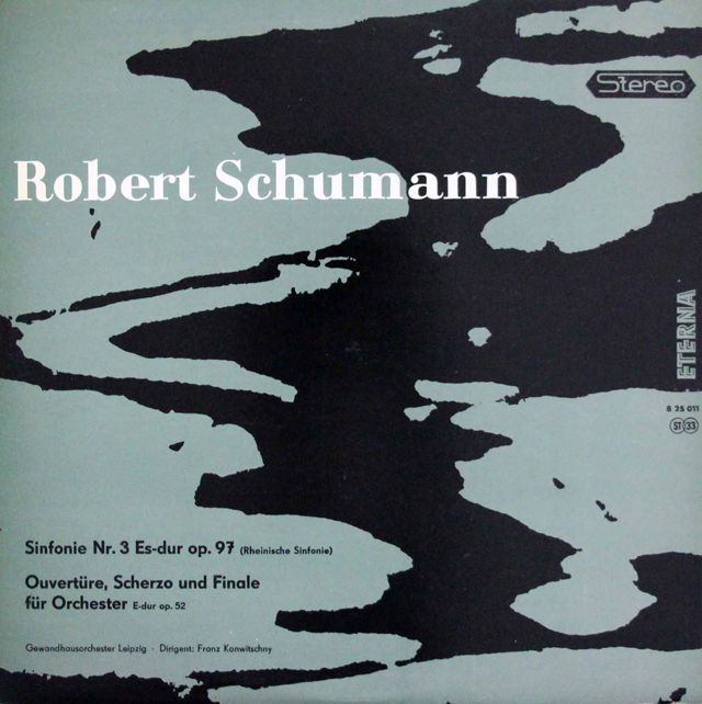 【テストプレス】　コンヴィチュニーのシューマン/交響曲第3番「ライン」ほか　独ETERNA　3702　LP レコード
