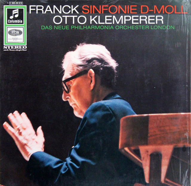 クレンペラーのフランク/交響曲 ニ短調　独EMI　3702　LP レコード