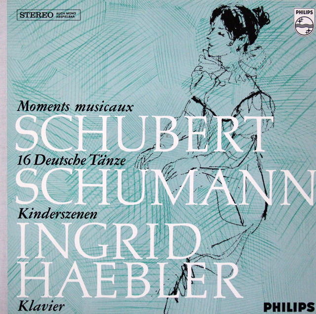 ヘブラーのシューベルト/楽興の時ほか　蘭PHILIPS　3702　LP レコード