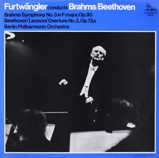 フルトヴェングラーのブラームス/交響曲第3番ほか　英UNICORN　3702　LP レコード