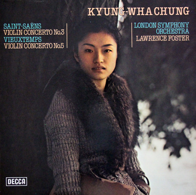 チョンのサン＝サーンス、ヴュータン/ヴァイオリン協奏曲集　独DECCA　3702　LP レコード