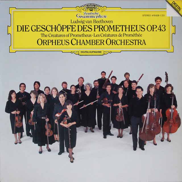 オルフェウス室内管弦楽団のベートーヴェン/「プロメテウスの創造物」　独DGG　3703　LP レコード