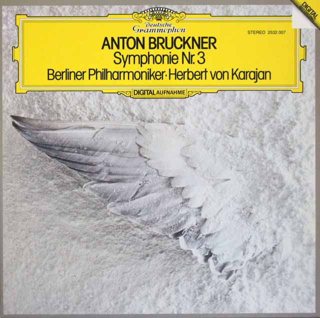 カラヤンのブルックナー/交響曲第3番　独DGG　3703　LP レコード