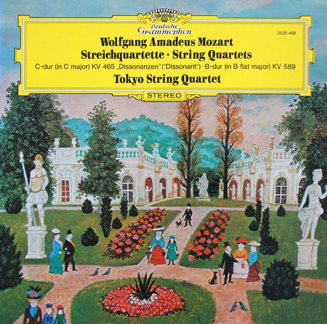 東京クヮルテットのモーツァルト/弦楽四重奏曲「不協和音」、第22番　独DGG　3703　LP レコード