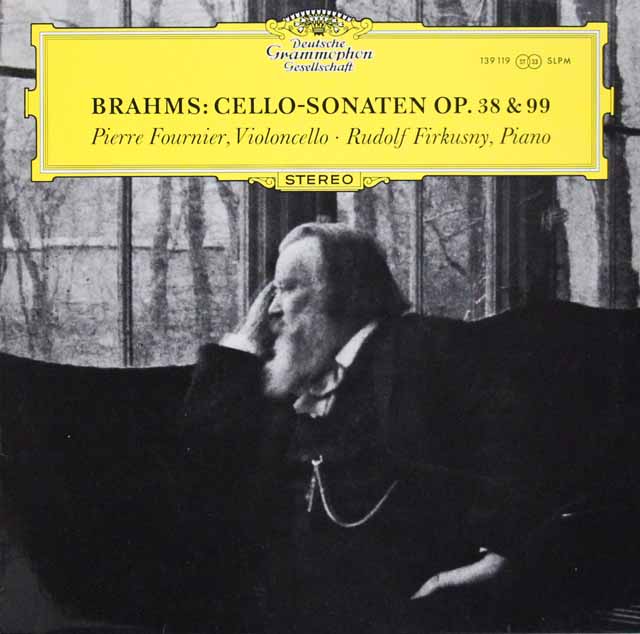 フルニエ、フィルクスニーのブラームス/チェロソナタ第1、2番　独DGG　3703　LP レコード