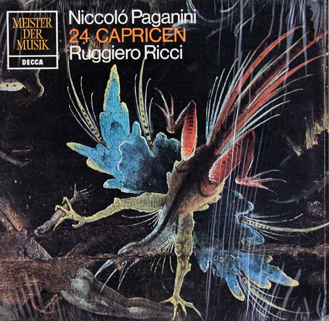 リッチのパガニーニ/24のカプリス（奇想曲）　独DECCA　3703　LP レコード