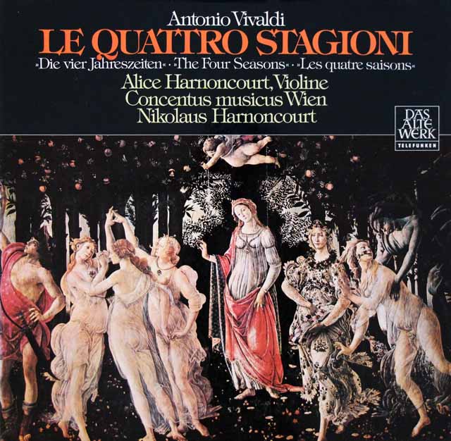 アーノンクールのヴィヴァルディ/「四季」　独TELEFUNKEN　3703　LP レコード