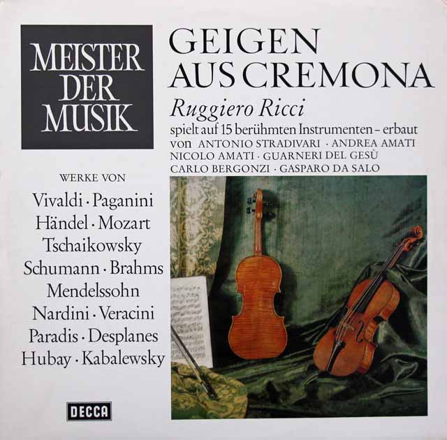 リッチの「クレモナの栄光」　独DECCA　3703　LP レコード