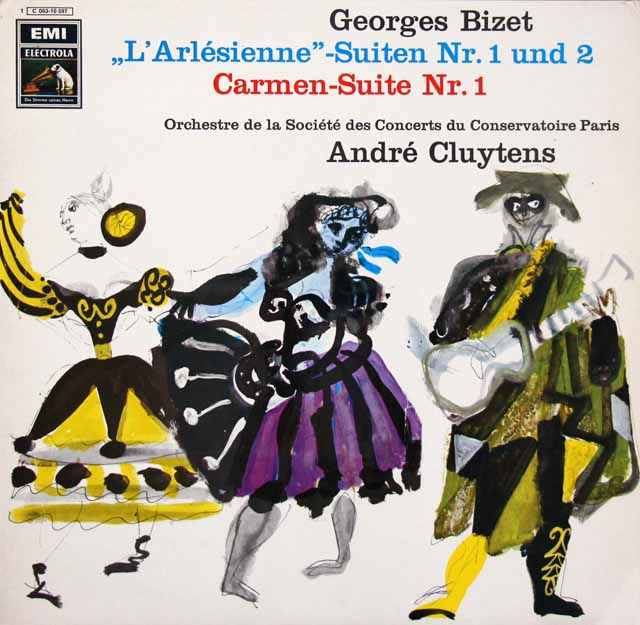 クリュイタンスのビゼー/「アルルの女」、「カルメン」組曲 　独EMI　3703　LP レコード