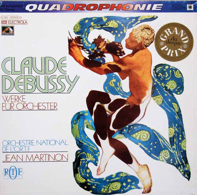 マルティノンのドビュッシー/管弦楽曲集　独EMI　3703　LP レコード