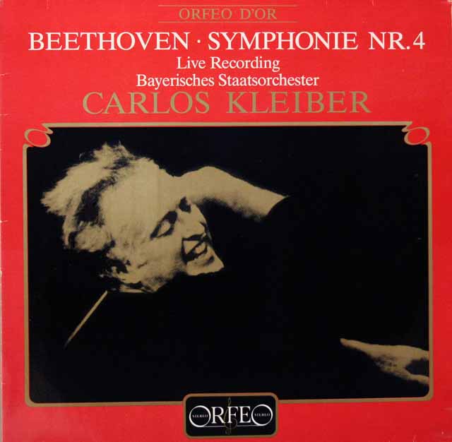 クライバーのベートーヴェン/交響曲第4番　独ORFEO　3703　LP レコード
