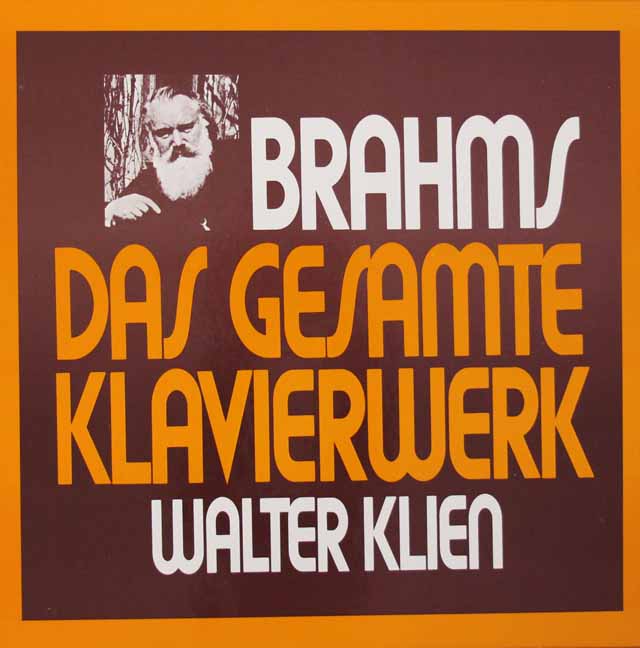 クリーンのブラームス/ピアノ作品集　独FSM　3703　LP レコード