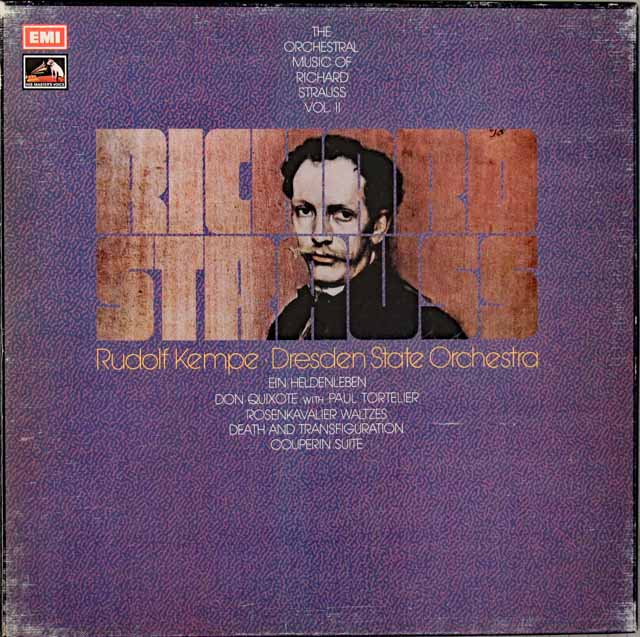 ケンペのR.シュトラウス/管弦楽曲集vol.2　(英雄の生涯、ドン・キホーテ、ばらの騎士ワルツ　ほか)　英EMI　3703　LP レコード