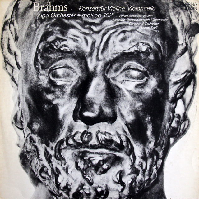 オイストラフ、ロストロポーヴィチ、セルのブラームス/二重協奏曲　独ETERNA　3704　LP レコード