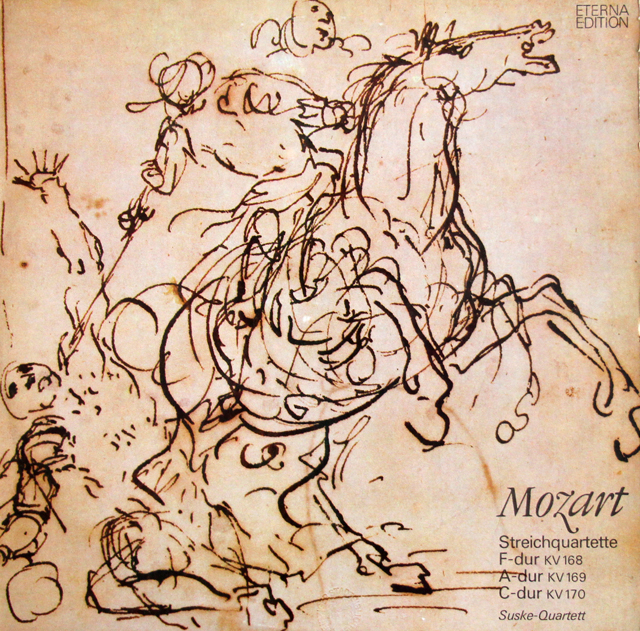 【テストプレス】　ズスケ四重奏団のモーツァルト/弦楽四重奏曲第8～10番　独ETERNA　3704　LP レコード