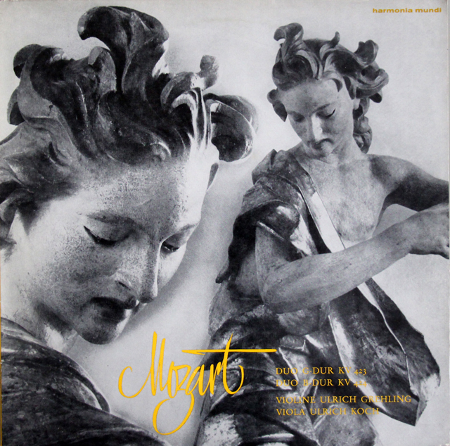 グレーリング、コッホのモーツァルト/ヴァイオリンとヴィオラのための二重奏曲集　独HM　3704　LP レコード