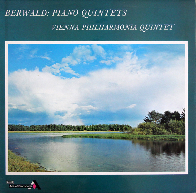 ムラツェク、ウィーンフィル四重奏団のベルワルド/ピアノ五重奏曲 第1番、第2番　英DECCA (Ace of Diamonds)　3704　LP レコード