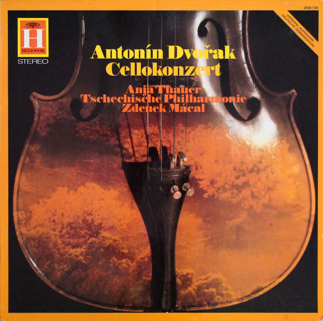 タウアー、マーカルのドヴォルザーク/チェロ協奏曲　独HELIODOR　3705　LP レコード