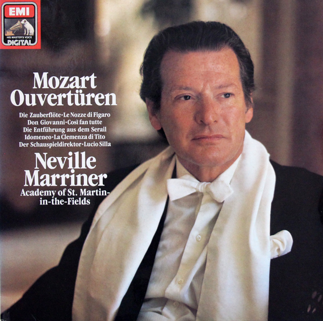 マリナーのモーツァルト/オペラ序曲集　独EMI　3705　LP レコード