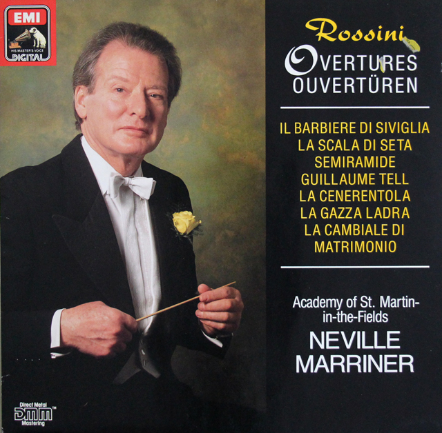 マリナー、アカデミーのロッシーニ/序曲集　独EMI　3706　LP レコード