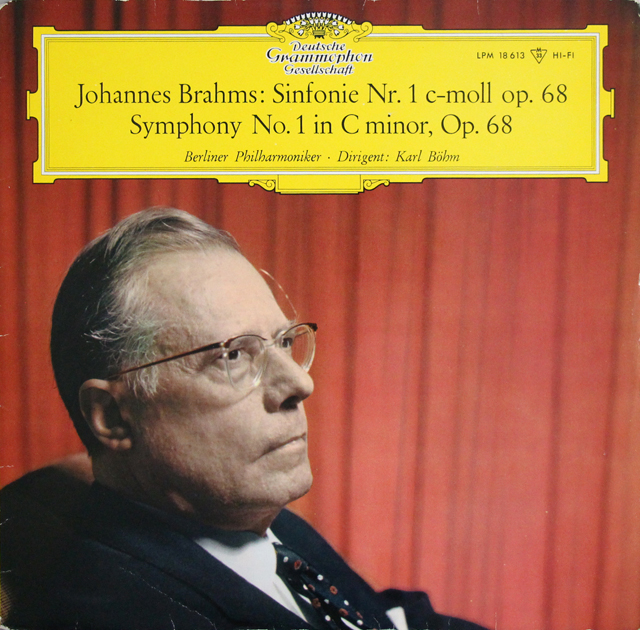 【モノラル】　ベームのブラームス/交響曲第1番　独DGG　3706　LP レコード