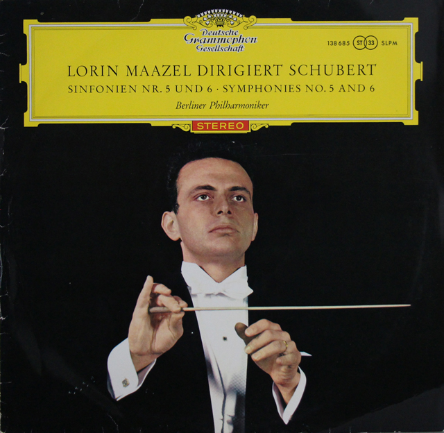 【赤ステレオ/独最初期盤】　マゼールのシューベルト/交響曲第5、6番　独DGG　3706　LP レコード