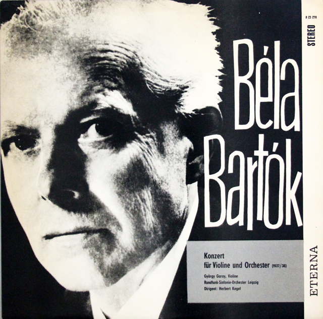 【テストプレス】　ガライ&ケーゲルのバルトーク/ヴァイオリン協奏曲 第2番　独ETERNA　3706　LP レコード