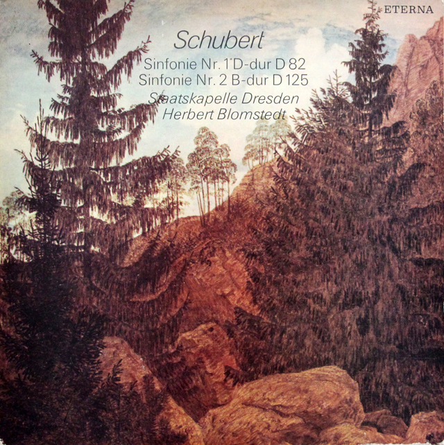 ブロムシュテットのシューベルト/交響曲第1、2番　独ETERNA　3706　LP レコード