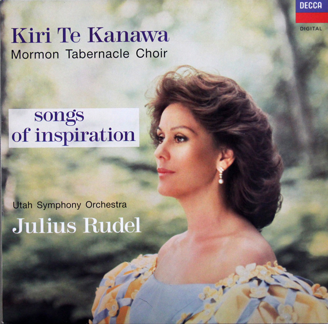 キリ・テ・カナワの宗教曲集「ソングス・オブ・インスピレーション」　蘭DECCA　3706　LP レコード