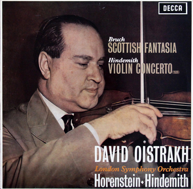 【モノラル】　オイストラフのブルッフ/スコットランド幻想曲ほか 　独DECCA　3706　LP レコード