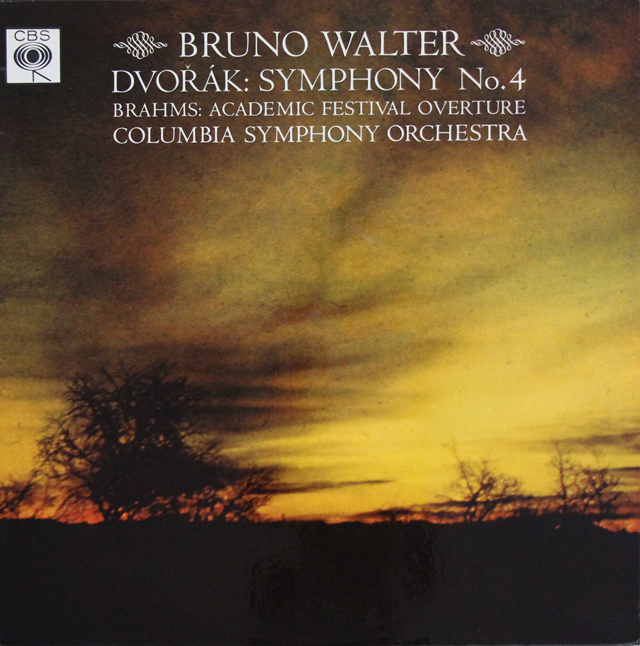 【モノラル】ワルターのドヴォルザーク/交響曲 第8(4)番 ほか　英CBS　3706　LP レコード