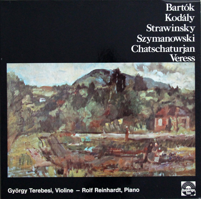 テレベシ、ラインハルトのバルトーク/ラプソディ第1番　独Quadriga Ton　3707　LP レコード