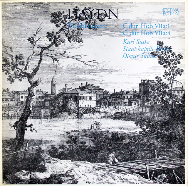 【テストプレス】　ズスケ、スウィトナーのハイドン/ヴァイオリン協奏曲集　独ETERNA　3707　LP レコード
