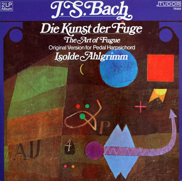 アールグリムのバッハ/フーガの技法　スイスTUDOR　3707　LP レコード