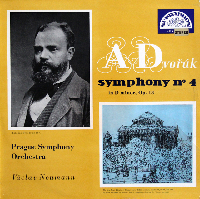 ノイマンのドヴォルザーク/交響曲第4番　チェコSUPRAPHON　3707　LP レコード