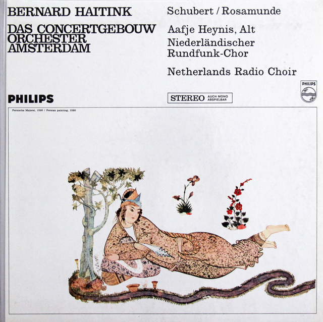 ハイティンクのシューベルト/劇音楽「ロザムンデ」　蘭PHILIPS　3707　LP レコード