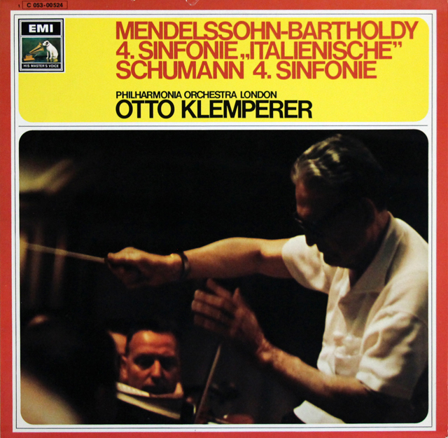 【サンプル盤】　クレンペラーのメンデルスゾーン/交響曲第4番「イタリア」ほか　独EMI　3707　LP レコード