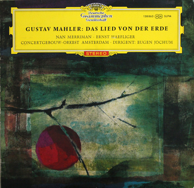 【赤ステレオ、独最初期盤】ヨッフムのマーラー/大地の歌　独DGG　3707　LP レコード