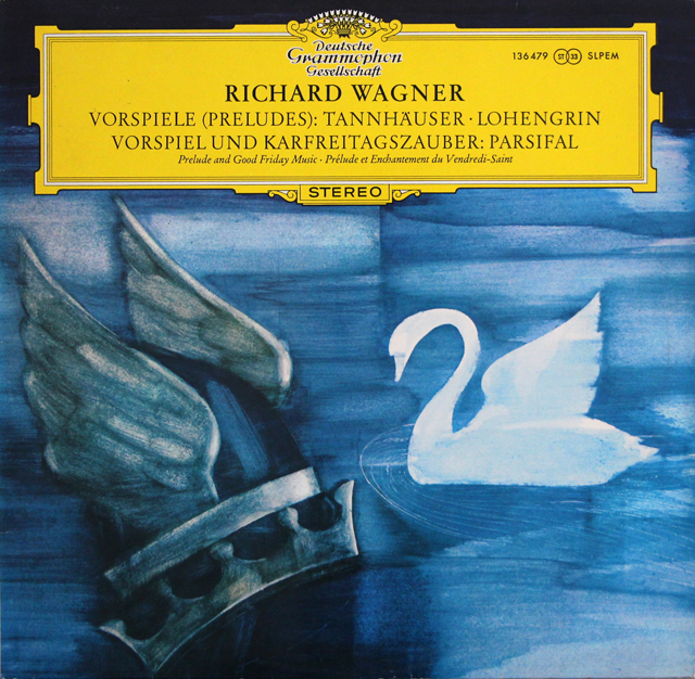 【独最初期盤】　マルケヴィチ、ヨッフムのワーグナー/序曲集ほか　独DGG　3707　LP レコード