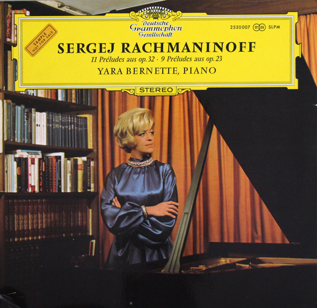 【サンプル盤】　ベルネットのラフマニノフ/前奏曲集　独DGG　3707　LP レコード