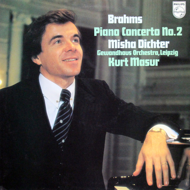 ディヒター、マズアのブラームス/ピアノ協奏曲第2番　蘭PHILIPS　3708　LP レコード