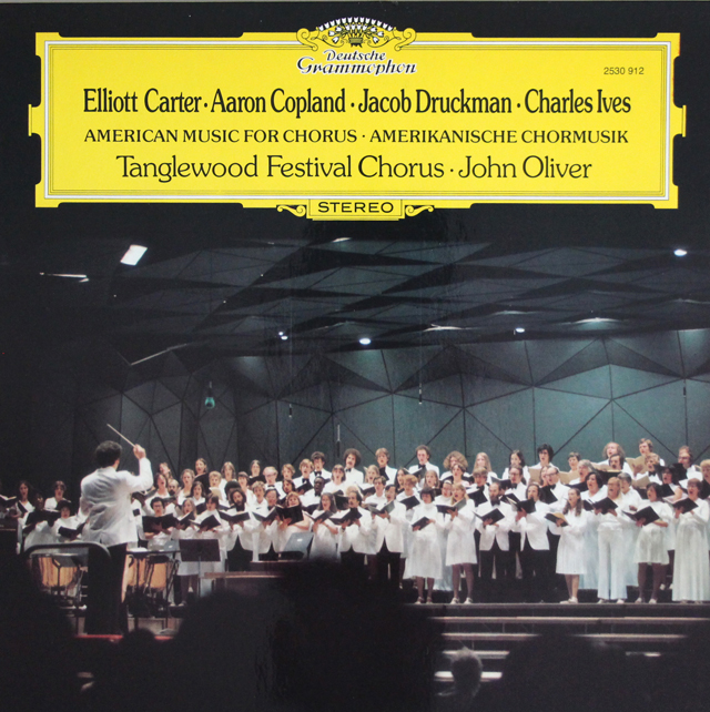 タングルウッド祝祭合唱団の20世紀のアメリカ合唱曲集　独DGG　3708　LP レコード