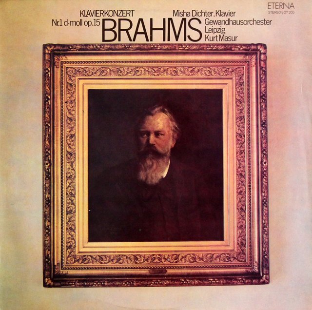 【テストプレス】　ディヒター、マズアのブラームス/ピアノ協奏曲第1番　独ETERNA　3708　LP レコード