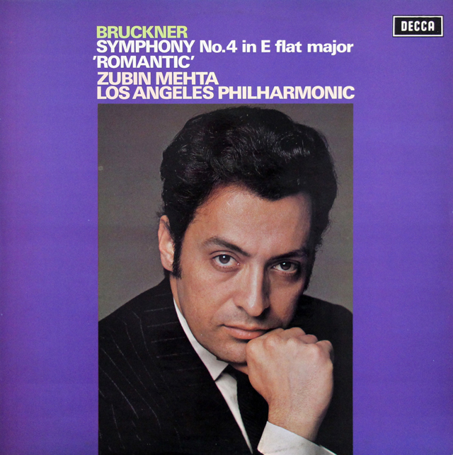 【オリジナル盤】　メータのブルックナー/交響曲第4番「ロマンティック」　英DECCA　3708　LP レコード